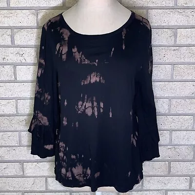 Buy OOAK T.La Upcycled Bleach Tie Dye Opaque Cotton Blend Top Taissa Lada Size Small • 12.31£