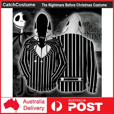 Buy The Nightmare Before Christmas Jack Skellington Hoodie Jumper Cosplay Costume • 23.57£