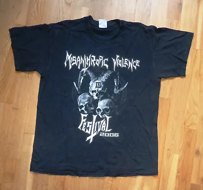Buy MISANTHROPHIC VIOLENCE Festival 2006 T Shirt Gr. M Größe T-Shirt Ts NoLongsleeve • 7.72£