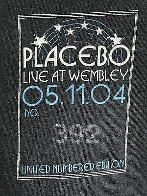 Buy Vintage Placebo T-Shirt Live At Wembley 2004 Limited Edition 392 • 79.99£