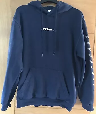 Buy Adidas Hoodie Men's Mens Size Pullover Blue Sweatshirt Medium Cotton • 10£