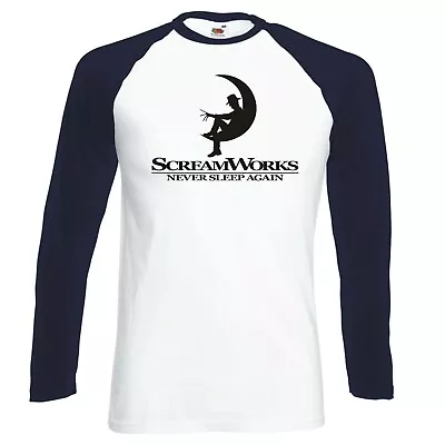 Buy Inspired By A Nightmare On Elm Street  Screamworks  Longsleeve Baseball T-shirt • 16.99£