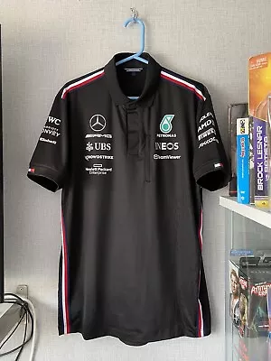Buy Mercedes  Racing F1 Team Issue  Shirt Top  Official Formula One Button 2023 • 112.99£