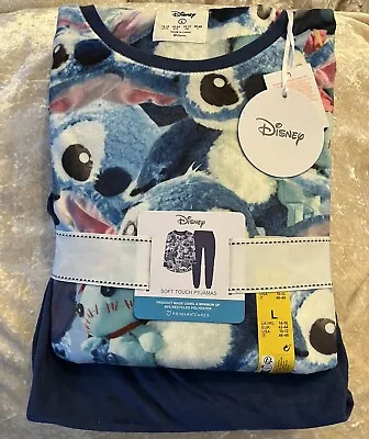 Buy Disney Lilo & Stitch Pyjamas Set Ladies Women Warm Winter PJs Size L Primark • 22.49£