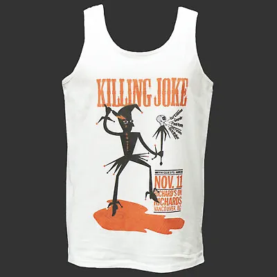 Buy Killing Joke Industrial Goth Punk Rock T-SHIRT Vest Top Unisex White S-2XL • 13.99£