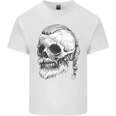 Buy A Viking Skull Mens Cotton T-Shirt Tee Top • 10.98£