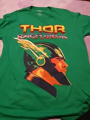 Buy Marvel Thor Ragnarok Asgardian Warrior Green T-shirt Adult XL 100% Cotton • 4£