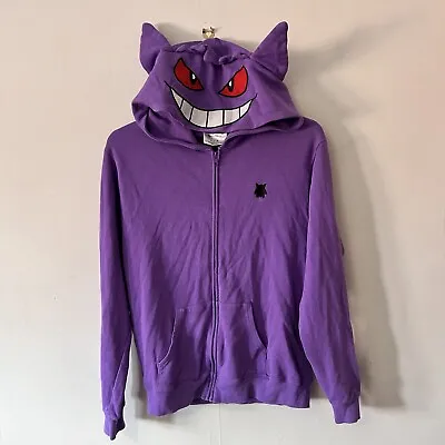 Buy Nintendo Pokemon Centre Mens S Purple Gengar Hoodie Full Zip • 24.99£