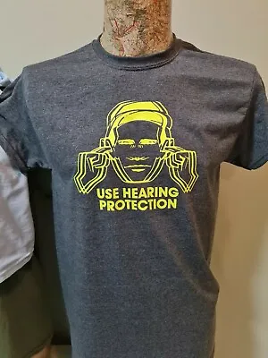 Buy Use Hearing Protection Grey T-Shirt Mens Unisex Factory Records Hacienda Fac51 • 11.99£