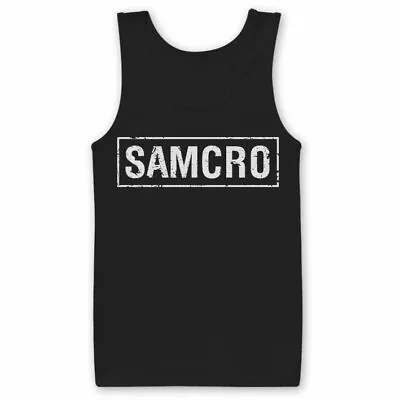 Buy Official Merch SAMCRO Distressed Font Sons Of Anarchy (SOA) Tank Top Vest S-XXL • 16.99£