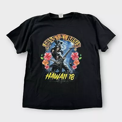Buy Guns N Roses Concert T Shirt 2018 Mens Large Honolulu Hawaii HD Cotton Rock • 47.35£