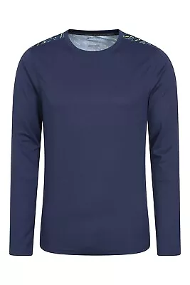 Buy Mountain Warehouse Aspect Panel Mens Tee UV Protect Relaxed Long Sleeve T-Shirt • 16.99£