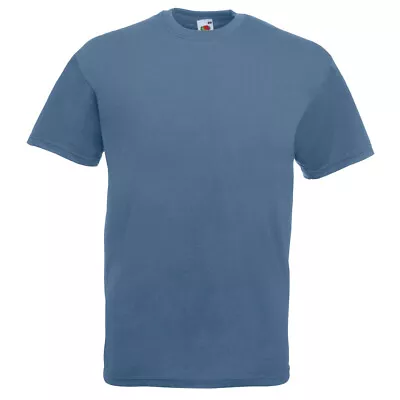 Buy Fruit Of The Loom Unisex T-Shirt TShirt TeeShirt STEEL BLUE X 3 XL • 14.95£
