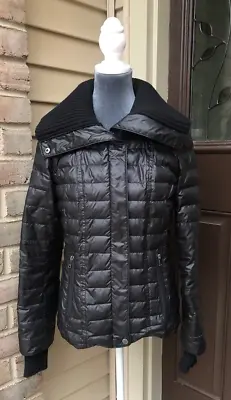 Buy Marc New York Andrew Marc Down Puffer Jacket W/ High Knit Collar - Women Size S • 23.68£