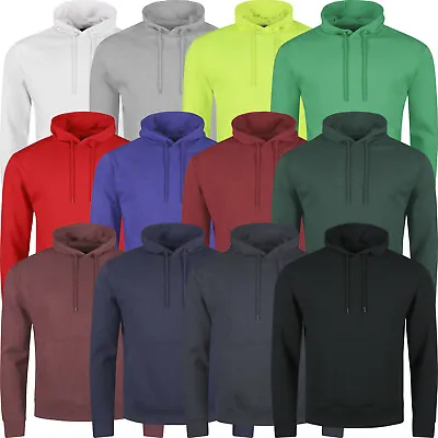 Buy Mens Hoodies Pullover Hooded Fleece Sweatshirt Top Jacket Plain Coat Warm Jumper • 9.99£