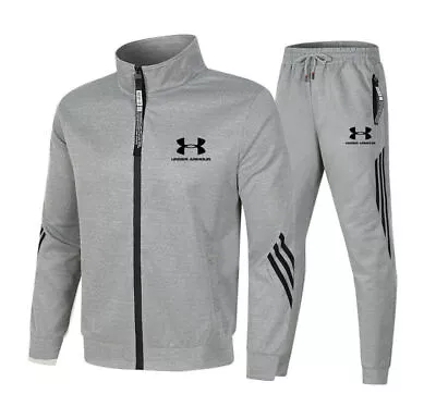 Buy 2024 NEW Men's Full Zip Tracksuit Hoodie Jogger Sweatshirt Jacket Pants Set &- • 6.78£