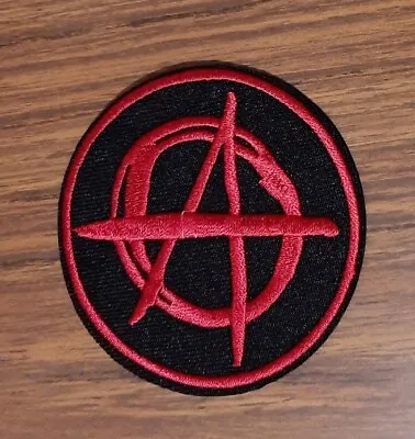 Buy Anarchy Symbol Sew Or Iron On Patch, Punk Rock Music Sign Cloth Badge Applique  • 1.79£