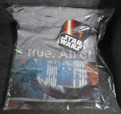 Buy Official Star Wars Han Solo T-Shirt Size L 2015 Its True All Of It NEW • 11.99£