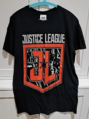 Buy Mens DC Justice League Black T Shirt Size M • 5£