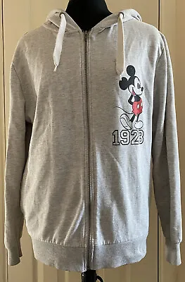 Buy Disney Primark Mickey Mouse Zip Up Grey Hoodie Size 10 • 8.50£
