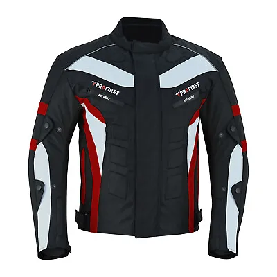 Buy Profirst Motorbike Jacket Motorcycle Waterproof Cordura Textile Armoured Thermal • 49.99£