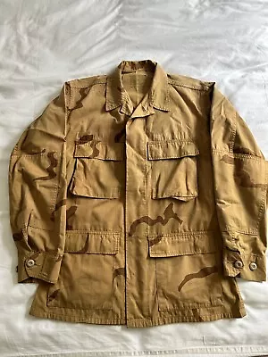 Buy Mens Desert Camo Jacket Overshirt 38 Small • 0.99£