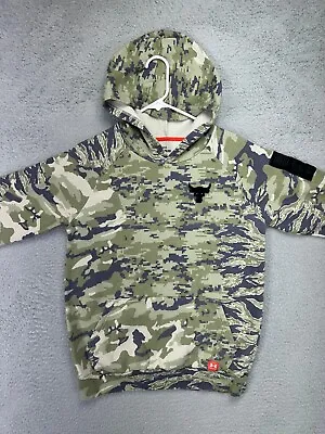 Buy Under Armour Sweater Boys XL Green Camo The Rock Project Hoodie Sweatshirt Youth • 21.06£