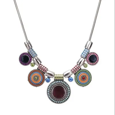 Buy Women Shinny Necklace Colour Choker Natural Boho Jewellery Gypsy Bohemian Gift • 5.49£