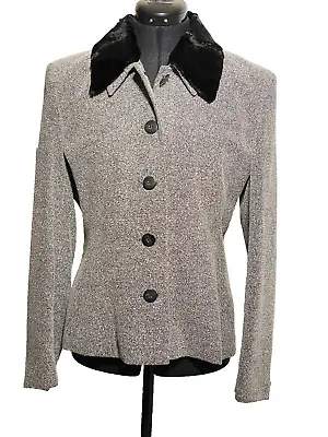 Buy Ambience Jacket Women Mediuml Black Removable Fur Collar Grey • 31.85£