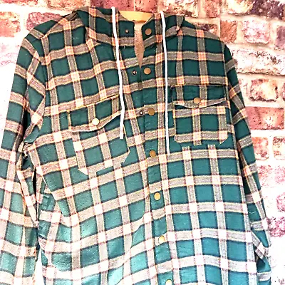 Buy Womens Something Borrowed GREEN LUMBERJACK Jacket Size SMALL WOMENS CHECK • 12.22£