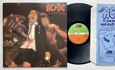 Buy AC/DC If You Want Blood UK Original Vinyl +Merch Sheet  PORKY PRIME CUT EX+ • 113£