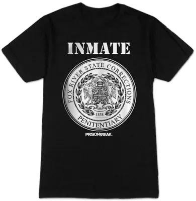 Buy Prison Break Inmate Official Unisex Men's Black T-Shirt Fathers Day Gift MEDIUM • 16.95£