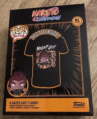 Buy Naruto Shippuden Funko Pop Tees T Shirt - Size XL - 8 Gates Guy T-Shirt • 12.99£