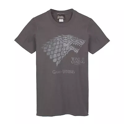 Buy Game Of Thrones Mens Winter Is Coming Direwolf T-Shirt NS7371 • 14.15£