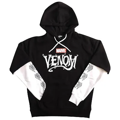 Buy Marvel - Venom Men's Double Sleeved Hoodie - Size XXL • 34.91£