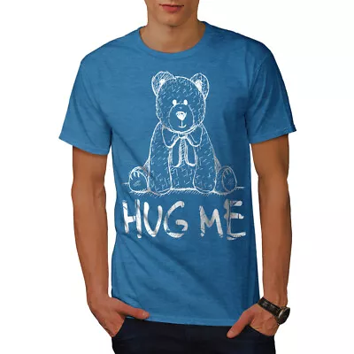 Buy Wellcoda Hug Me Teddy Bear Mens T-shirt, Nice & Graphic Design Printed Tee • 14.99£