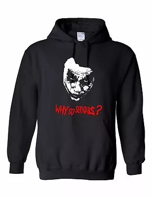 Buy Inspired By Joker Hoodie Why So Serious Batman Hoodied Sweatshirt • 16.99£