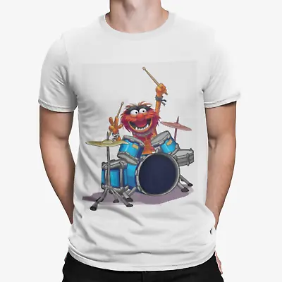 Buy The Muppets Drums T-Shirt Animal Band Mens Funny, Retro & Cool Drummer Cartoon • 8.39£