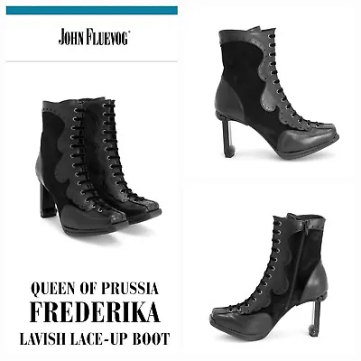 Buy John Fluevog Queen Of Prussia Frederika Steampunk Lolita Boots 11.5 • 520.98£