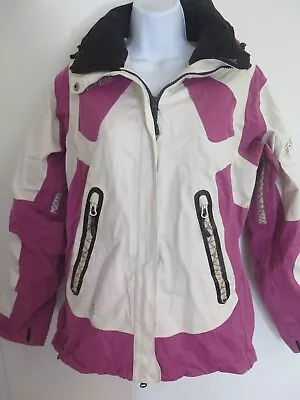 Buy Bergans Of Norway Dermizax Waterproof Hooded Jacket Coat M UK 12 Euro 40 Purple • 19.99£