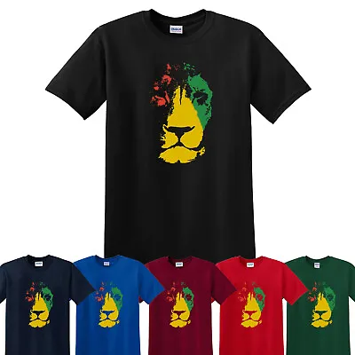 Buy Jamaica Lion Mens Reggae T-Shirt Jamaican Flag Bob Marley Rastafarian Rasta • 11.99£
