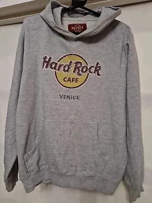 Buy Hard Rock Cafe Venice Light Grey Hoodie Size Large With Front Pocket • 11.99£