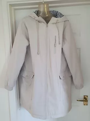 Buy Zara Modern Anorak Parka Style Coat Jacket Size L 16 Cream / Ivory Colour  • 4.99£