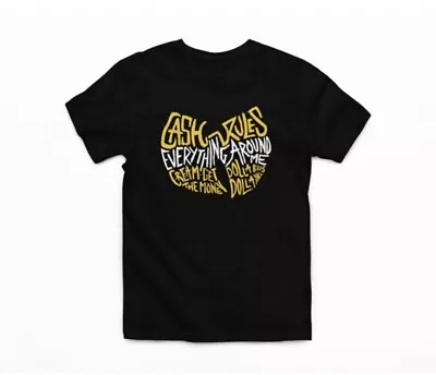 Buy Wu Tang Rapper Print Hiphop Music Black Unisex Short Sleeve T-Shirt Sizes S/XL • 10.99£