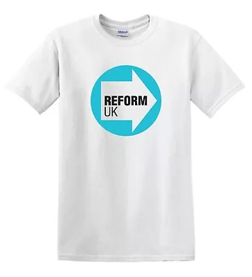 Buy REFORM UK Let's Make Britain Great Farage Heavy Cotton T-shirt **All Sizes** • 13.99£