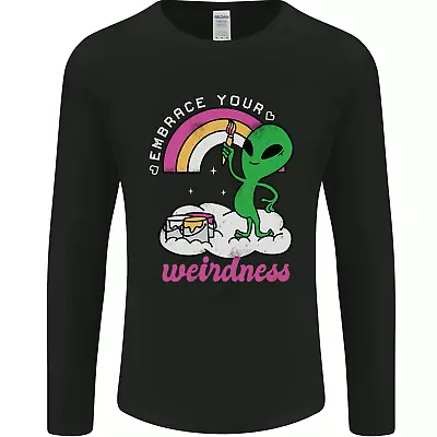 Buy Alien Embrace Your Weirdness Funny LGBT Mens Long Sleeve T-Shirt • 11.99£