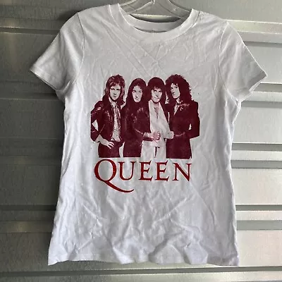 Buy Queen Merch Tshirt Top Small White Official Merch 100% Cotton Tee Graphic Pic Ah • 13.49£