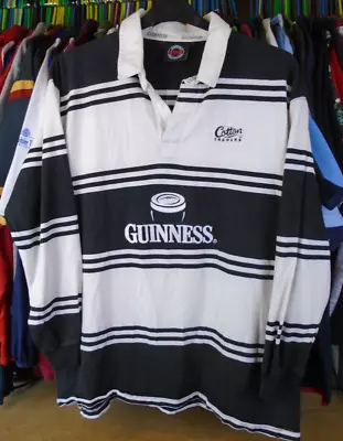 Buy Guinness Cotton Traders Official Merchandise Rugby Shirt Jersey Top Xl • 26.99£