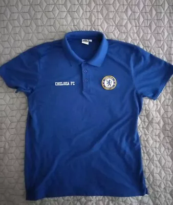 Buy Chelsea FC Mens Polo Shirt Crest OFFICIAL Football . Size Large. 42 Chest. • 7.99£