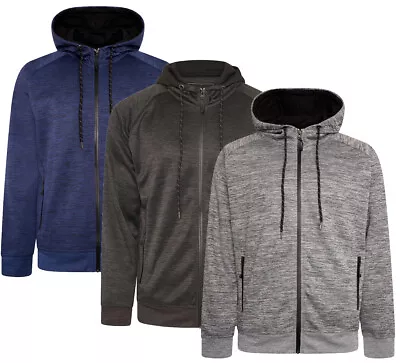 Buy Mens KAM Performance Fleece Hooded Zip Up Gym Casual Jacket Big Size 2-8XL • 29.99£